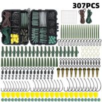 307 Piece Carp Fishing Accessories Kit With Corn Fishing Hooks Bean Stops Fishing Gear