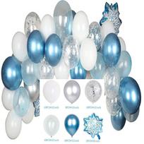 Frozen Blue Theme Birthday Decoration Balloon Set Princess Elsa Anna Aluminum Film Children'S Party Arrangement Ice and Snow Theme Balloon Chain