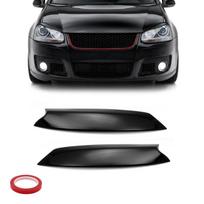 Priekinių žibintų apdailos komplektas skirtas VW Golf 5 / Jetta 5 (03-10), juoda blizgi spalva