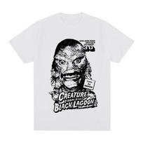 Creature from the Black Lagoon Vintage t-shirt Retro Style Black Female Lovers Cotton Men T shirt New TEE TSHIRT Womens tops S