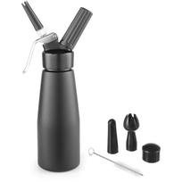 N2O Kitchen Line whipped cream siphon SET of 3 nozzles 05L black HENDI 588420