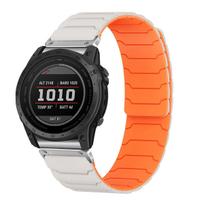 22/26mm Two tone magnetic strap for Garmin Fenix 8 7 7X PRO 6X 3 3hr 6x PRO silicone band for garmin watch smartwatch bracelet 22MM
