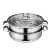 Yibodoniya 28cm 2-Layer Stainless Steel Steamer
