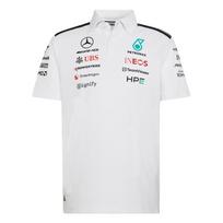 Adidas Mercedes - AMG Petronas Formula 1 Team Striped Short Sleeve Polo Shirt Men tops KE5524 S