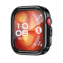 Metalinis dėklas Huawei Watch Fit 4 Pro priedams Tuščiaviduris apsauginis buferio rėmelis Huawei Fit 4 apsaugai Dangtelis Be stiklo korpuso for Huawei Fit 4 Pro juoda