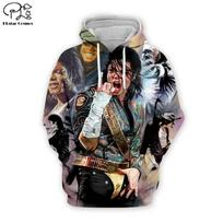 PLstar Cosmos Michael Jackson 3D spausdintas gobtuvas/Megztinis/Striukė/Vyriški moteriški hip hopo drabužiai M