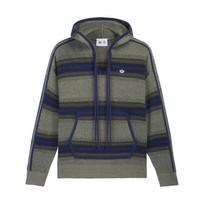 Adidas Originals × CLOT Baja Jacket By Edison Chen Striped Sports Pullover Hoodie Long Sleeve Knit Unisex jackets KE7064 S