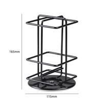 Metalinis kavos kapsulių laikiklis 360° besisukantis kapsulių laikymo organizatorius Nespresso kapsulėms namų virtuvei Style-1 Black