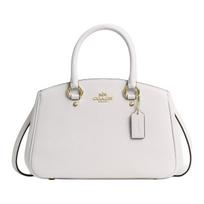 Coach 29 Savannah Metal Hardware Pebble Leather Tote Shopping Bag Women Tote White CAL54-IMCHK Basic Set (Bag+Dust Bag)