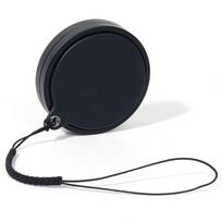 For Fujifilm Instax mini EVO Genuine Leather Lens Cover Sticker Protective Rope Anti Drop Lanyard Instant Camera Lens Cap juoda