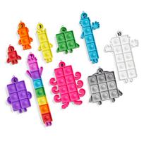 Numberblocks Sensory Bubble Popper Skaičių žaidimas Matematikos žaislas Fidget žaislas Suspaudžiamas žaislas Push Pop 96929 - - 10 vnt. pakuotė - (Autentiškas produktas)