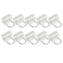 10 Piece Plastic Window Treatments Roller Blinds Mounting Clips Quick Setups Cordless Shade Pull Handles Replacement 1