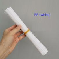 50vnt plastikinių suvirinimo strypų buferio remontas ABS/PP/PVC/PE lazdos 200mm PP white