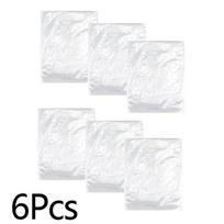6 vnt permatomas stovyklavimo vienkartinis avarinis pončas, vandeniui atsparus lietaus paltas suaugusiems, nešiojamas 6PCS balta