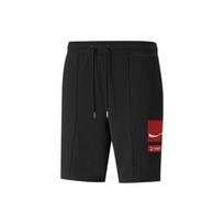 Puma X Coca-Cola Co-Branded Solid Color Drawstring Casual Shorts Men Bottoms Black 536164-01 S