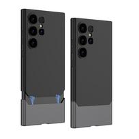 Skirtas „Samsung Galaxy S24 Ultra Plus“ dėklui, ypač plonai odai, matinis kontrastingos spalvos objektyvas, atsparus smūgiams, apsaugantis kietą dangtelį for Galaxy S24 Ultra