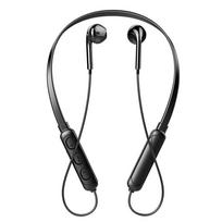 Belaidės Bluetooth ausinės su kaklo juostele su triukšmo mažinimo 5.0 sportinėmis ausinėmis ir mikrofonu juoda