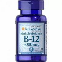 Puritan's Pride - Vitamin B-12 5000 mcg Sublingual 60 Microlozenges