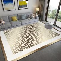 Plaunamas modernus kilimas, prabangus geometrinis kilimas svetainei, miegamajam, skalbimo mašina plaunamas kilimas, neslystantis ir neslystantis grindų kilimėlis 40X60cm-16x24in