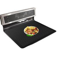 Extra large heating silicone tray drying pad, silicone furnace top cover and counter stove protection pad