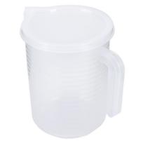 500ml/1000ml Skaidrūs plastikiniai matavimo indai su dangteliu Virtuvės gaminimo kepimo reikmenys 1000ml