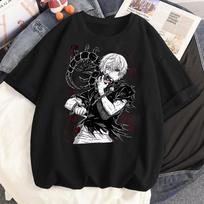 Tokyo Ghoul top tees girl hip hop Vintage Breathable 2000s Retro t shirt 80s Pop Culture Psychedelic Digital Gothic Classic S