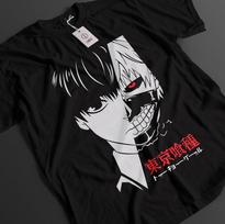 Tokyo Ghoul Shirt Kaneki Ken Tshirt Touka T-Shirt Juuzou Top Horror Anime Tee L