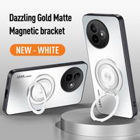 Skirta Xiaomi Poco F3 F4 F5 F6 F7 F7 Ultra X6 X7 Pro C71 Magnetinis žiedas Stovas Galinis telefono dėklas Magsafe žiedas Objektyvo apsauginis dangtelis Poco F3 balta