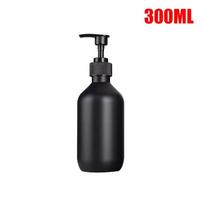 300/500ML Matinis juodas skysto muilo dozatorius, daugkartinio užpildymo talpykla šampūnui, kondicionieriui, kūno losjonui, vonios reikmenims, viešbučiui