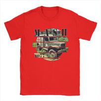 Men Mash 4077 TV Show T Shirt Pure Cotton Clothes Vintage Short Sleeve Round Collar Tee Shirt Graphic T-Shirt S