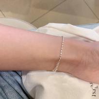 S925 Silver Necklace Simple Beads Choker Shiny Delicate Collarbone Chain For Women Girls Wedding Gift Fine Jewelry