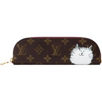 Louis Vuitton X Grace Coddington Catogram Charlotte Klasikinis Logotipo Spaudas Padengtas Drobės Kelioninis Organizatorius Krepšys Moteriški Krepšiai Ruda GI1396 Gift Set(Basic Set+Box+Shopping Bag)