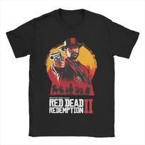 Retro Red Dead Redemption 2 Graphic Tshirt for Men and Women Casual and Loose 2026 Fashion Pure Cotton 100 Printed Tshirt M