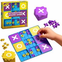 Non-Toxic Updated Interesting Tic Tac Toe Board Game Educational Strategy Games For Kids Logical Thinking Parent-Child Interactive Toy