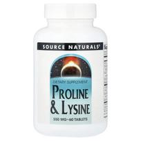 Source Naturals, Proline & Lysine, 60 Tablets