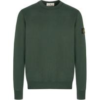 Stone Island Logo Round Neck Long Sleeve Sweatshirt Men sweatshirt Military-Green K2S156100060S0051-V005E M black