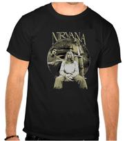 Kurt Cobain Nirvana Roko Muzikos Logotipas Juodi Vaikų Marškinėliai -1242 -Vaikams- L