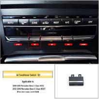 Mercedes-Benz E klasės W212 oro kondicionieriaus valdymo mygtukų dangteliai (E200 E260) gray
