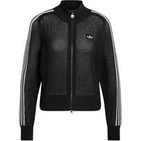 Adidas Originals Knitted Firebird Track Comfort Skin-Friendly Slim Fit High Neck Zip Knit Sweater Women tops KC6497