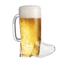 New Plastic Cowboy Boot Cups 17oz Food Grade Beer Cup Reusable with Handle Mug For Western Themed Rodeo And Birthday Party dangaus mėlyna spalva