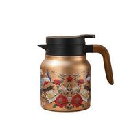Built-In Filter Tea Kettle Drip-Proof Mini Hot Tea Pot Vintage Floral Tea Thermos  Family Style 3