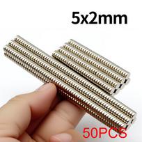 5x2mm Super stiprus neodimio magnetas N35 NdFeB Nuolatinis magnetinis imanes Apvalus galingi magnetai Šaldytuvas