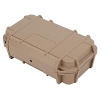 Durable ABS Waterproof Tool Case Waterproof Wear-Proof Hard Carry Tool Case Double Layer Storage Toolbox Outdoor Activities chaki