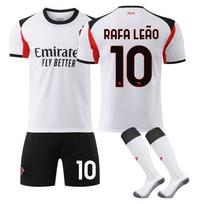 Paaugliams Vaikams Suaugusiems Individualus Vardas Futbolo Aprangos 2025-26 AC Milan Išvykos #10 RAFAEL LEÃO Sportinis Treniruočių Džersio Rinkinys su Kojinėmis 16