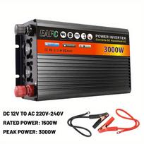 EAFC New Upgrade High-Power 3000W Peak Power Inverter 12V DC to 220V-240V AC Converter, with Built-in 5V/ 2.1A USB