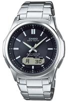 Casio Wave Ceptor WVA-M630D-1AJF Vyriškas radijo bangomis valdomas saulės energija įkraunamas laikrodis Sidabrinis Multi-Band 6 juoda