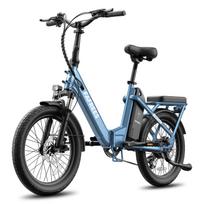 FAFREES F20 Flex Folding E-Bike,25Ah Removable Battery, 7-Speed Gears for City Commuting mėlyna