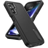 Stovo laikiklio apsauginis dėklas, skirtas Samsung Galaxy A54 A14 A53 A13 A 54 5G A04S S23 Ultra S22 Plus Armor Coque for Galaxy A54 5G juoda