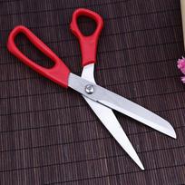 Siuvėjo žirklės Nerūdijančio plieno Drabužių žirklės Plastikinė rankena Buitinės Siuvimo žirklės 265*87*3.3mm raudona