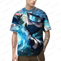 Anime Men's T-shirt 3D Printed Naruto Short Sleeve Anime T-shirt Clothing Fashion Boys Short Sleeve Streetwear S